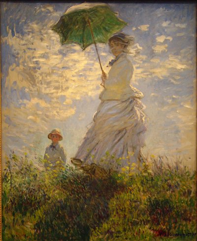 Donna con parasole da Jean Monet